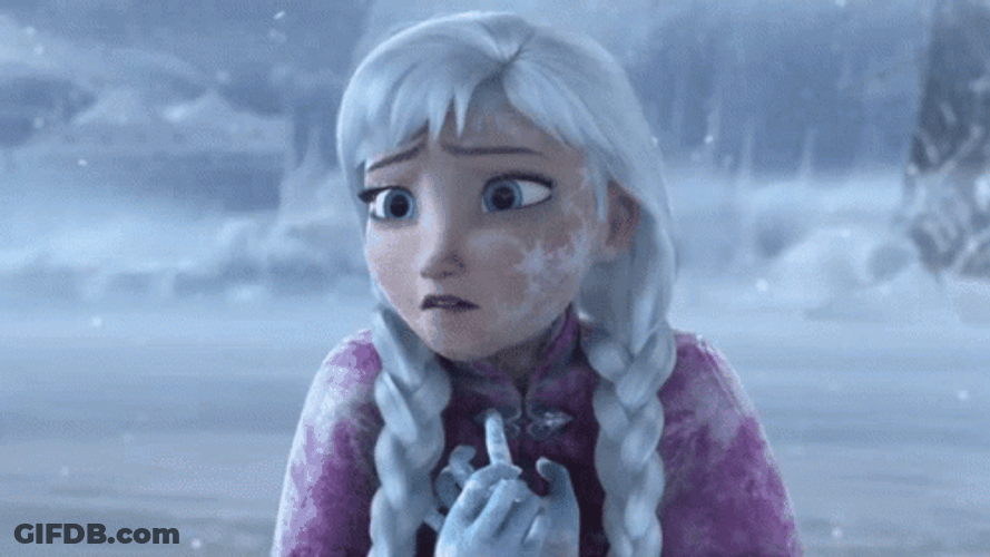 Frozen Elsa Freezing Out GIF