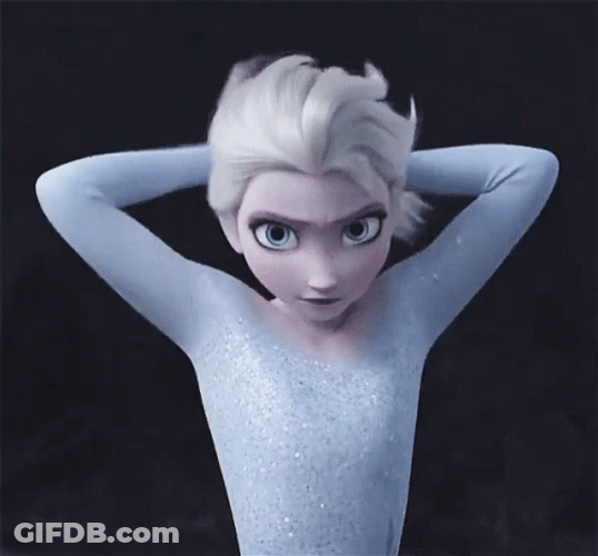Frozen Elsa Hairflip GIF