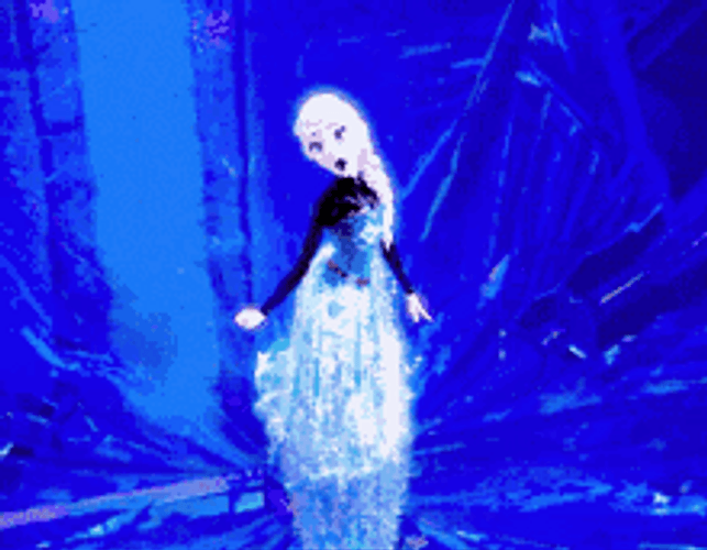 Frozen Elsa Magical Dress Let It Go GIF