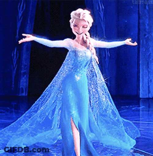 Frozen Elsa Singing GIF