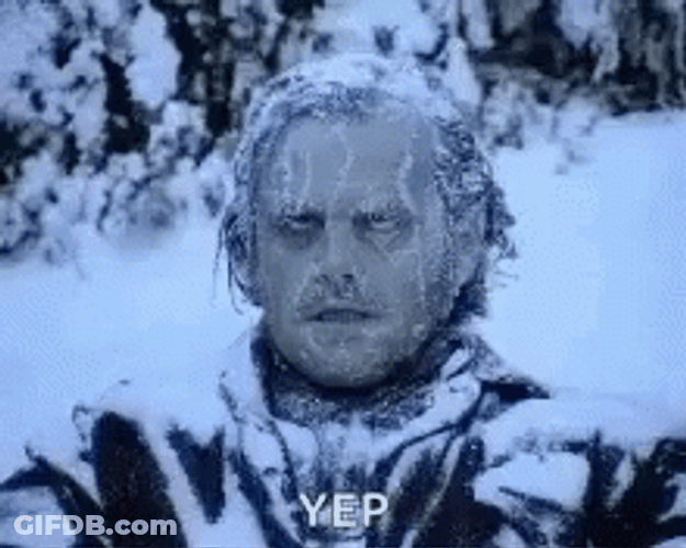 Frozen Jack Nicholson Yes GIF