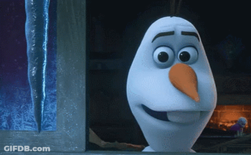Frozen Olaf Magnifying Glass GIF
