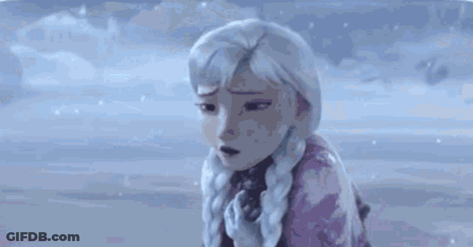 Frozen Princess Anna Stone Cold GIF