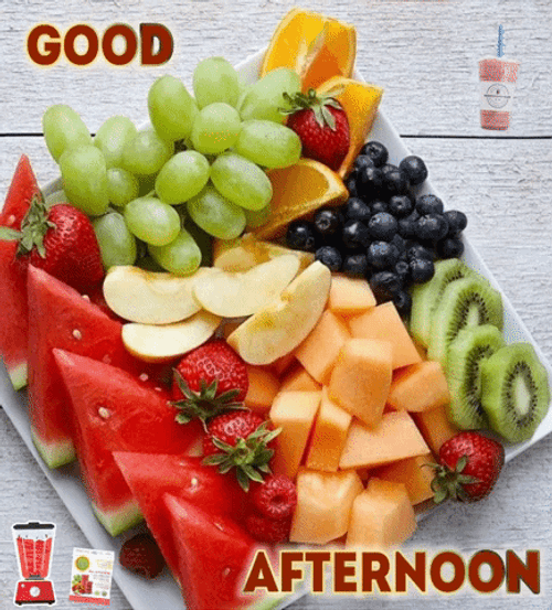Fruit Plate Good Afternoon GIF