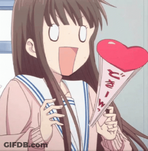 Fruits Basket Amazed Tohru Honda Beating Heart GIF