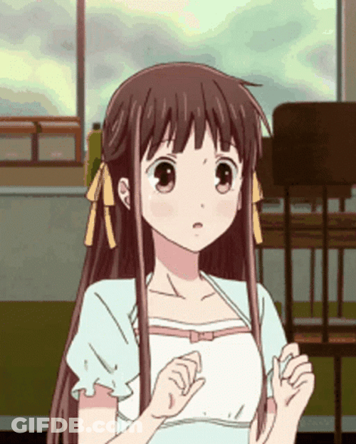 Fruits Basket Cute Tohru Honda Salute GIF