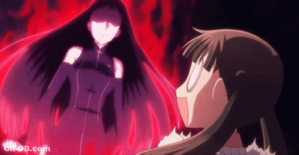 Fruits Basket Mad Isuzu Sohma Shocked Tohru Honda GIF