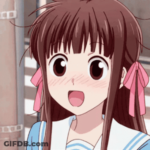 Fruits Basket Shy Tohru Honda Bow Down GIF