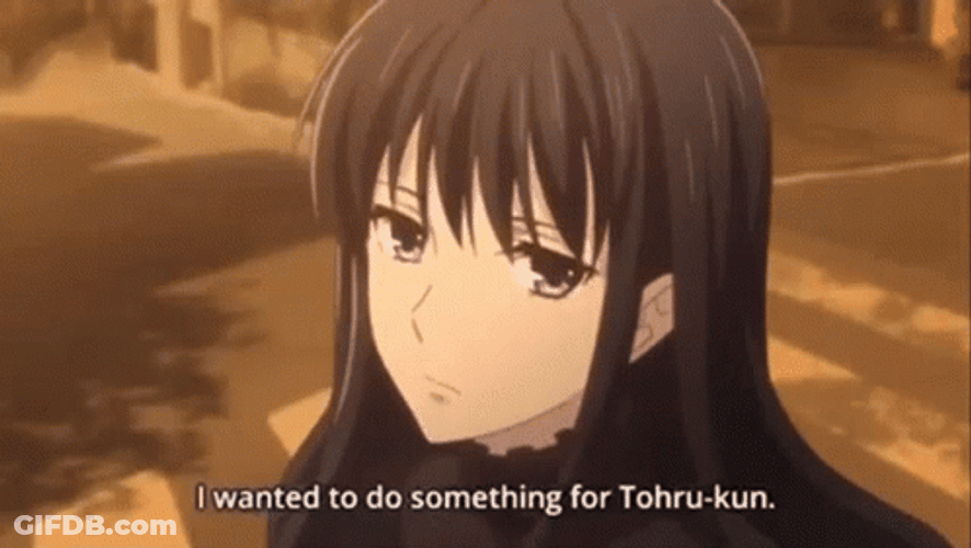 Fruits Basket Sweet Saki Hanjima Wanted To Do Someting GIF