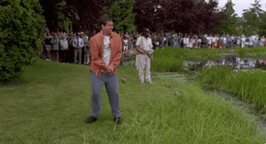 Frustrated Adam Sandler In Golf Course GIF