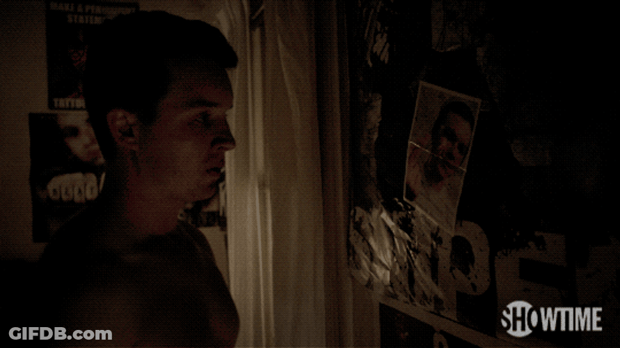 Frustrated Bangs Head Against Wall Showtime GIF