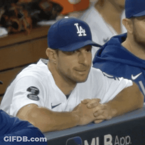 Frustrated Baseball League Max Scherzer GIF