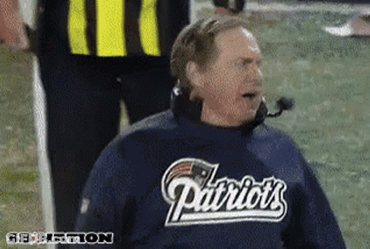 Frustrated Bill Belichick GIF