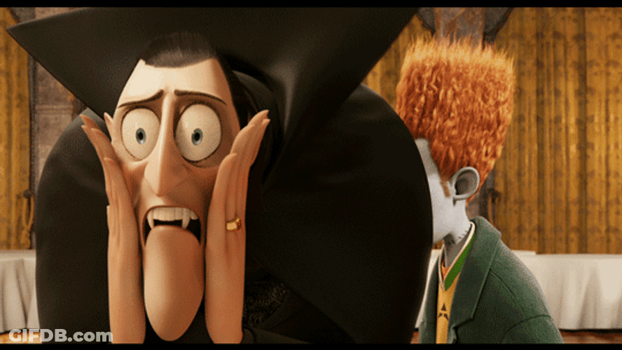 Frustrated Dracula Rolling Eyes GIF