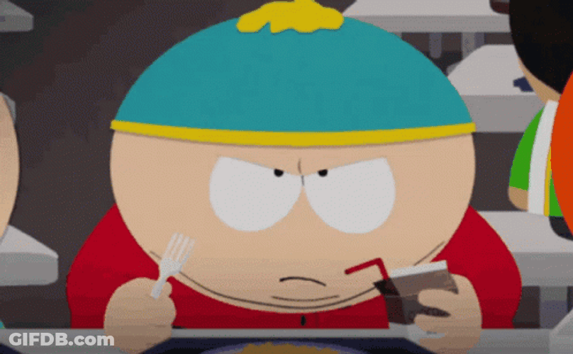 Frustrated Eric Cartman Piercing Eyes GIF