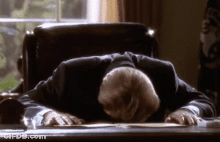 Frustrated Head Bang GIF