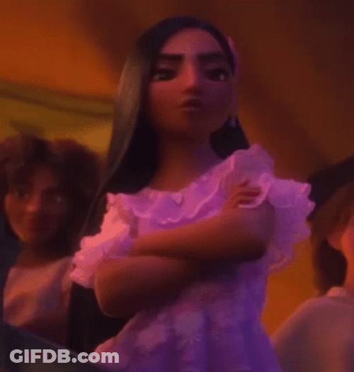 Frustrated Isabela Madrigal Eye Rolling Encanto GIF