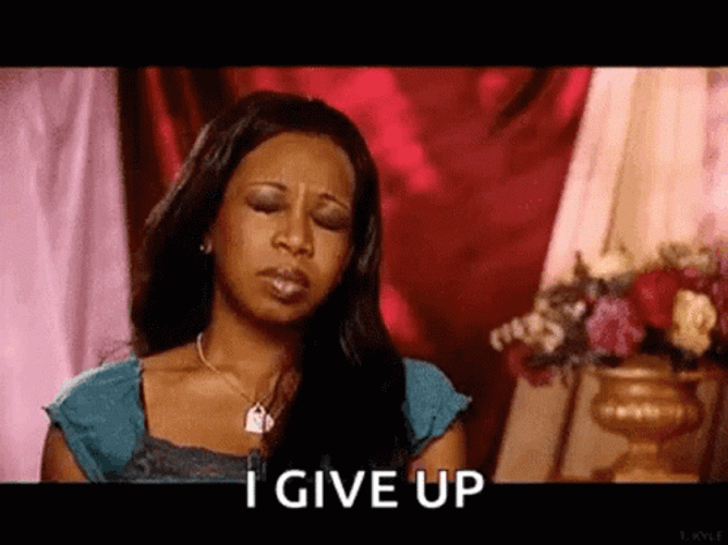 Frustrated Lady I Give Up GIF