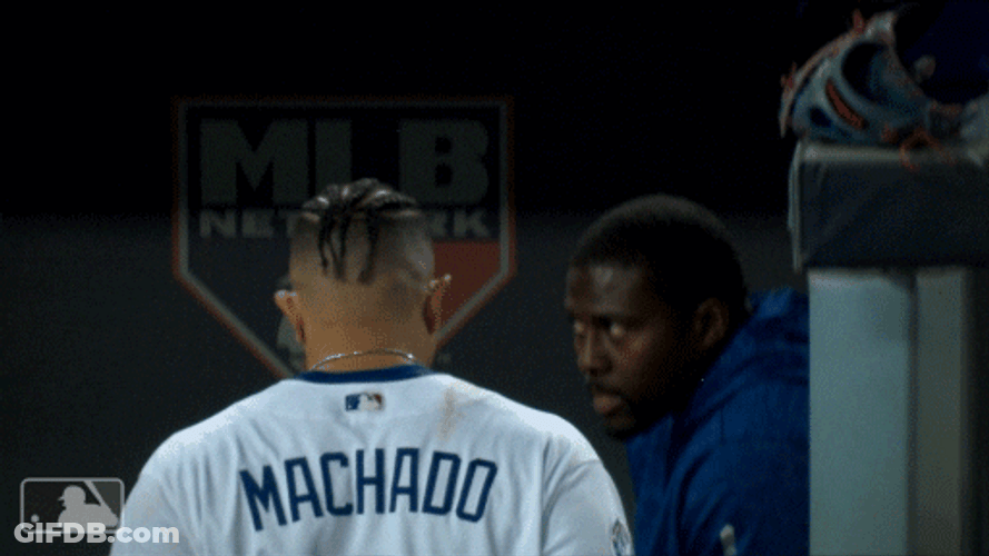 Frustrated Manny Machado Hand Slap GIF