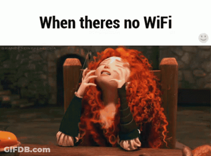 Frustrated Merida When There's No Internet GIF