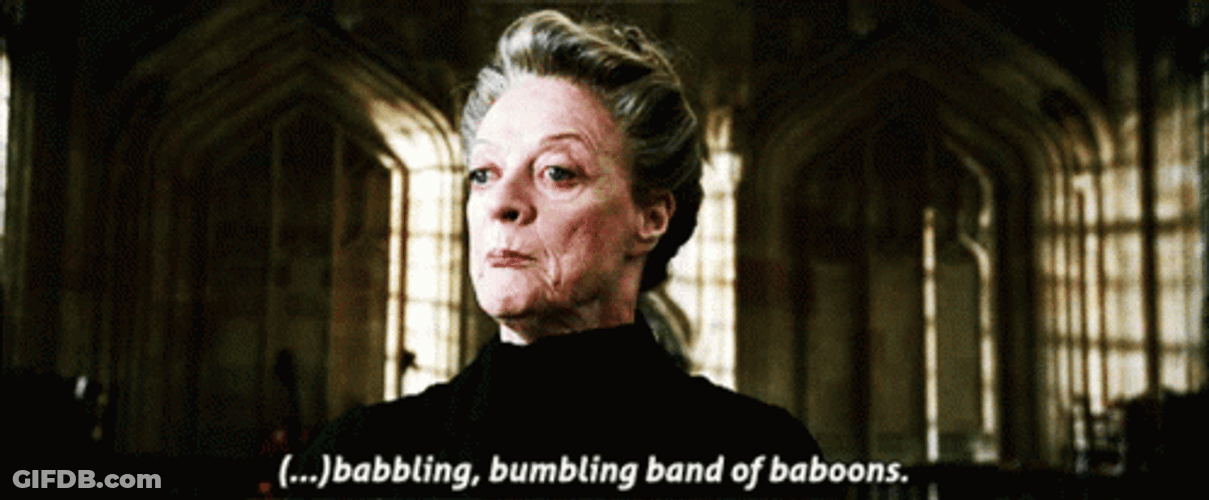 Frustrated Minerva McGonagall Babbling GIF