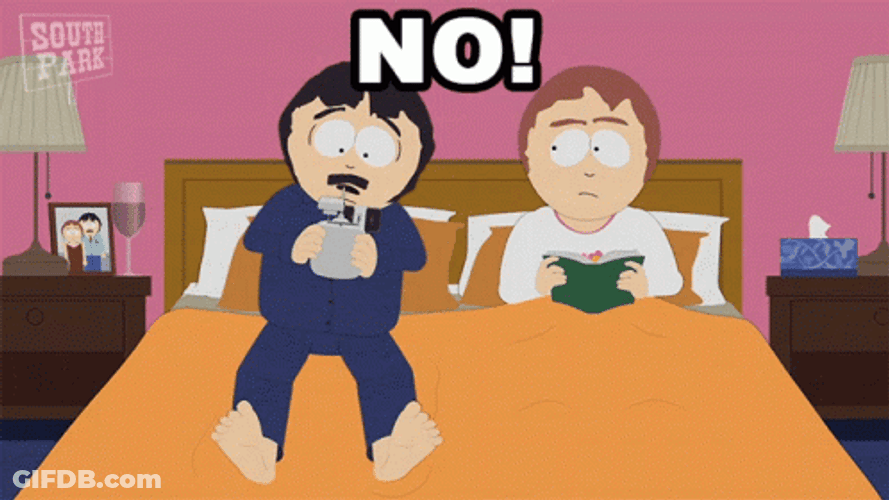 Frustrated Randy Marsh In Bed GIF