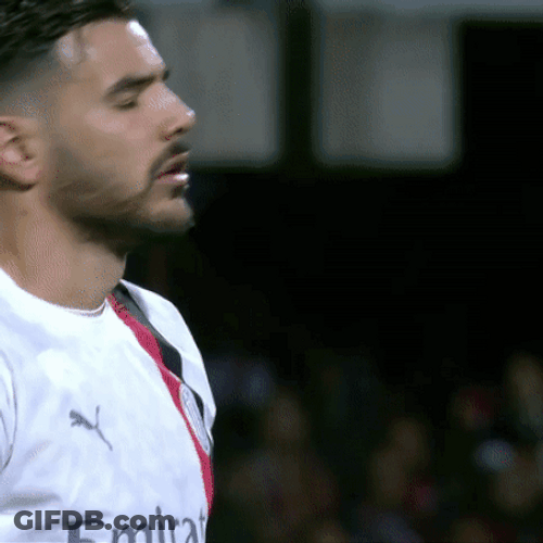 Frustrated Theo Hernandez GIF