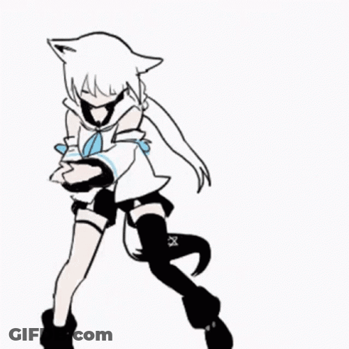Fubuki Cabbage Patch Dance GIF