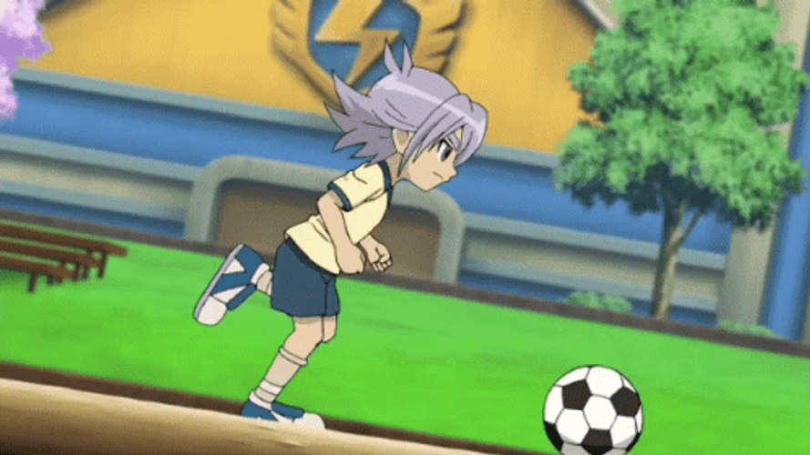 Fubuki Chasing Soccer Ball GIF