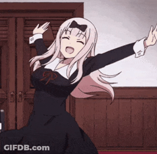 Fujiwara Chika Dance Spin Anime Love Is War GIF