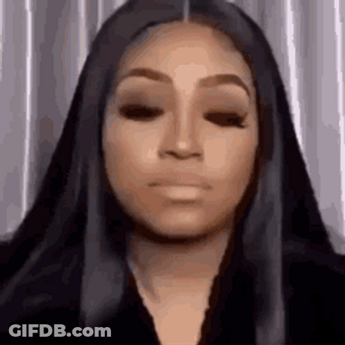 Full Face Makeup Blank Stare GIF
