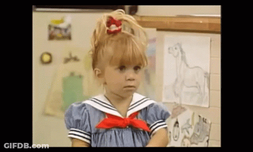 Full House Amazed Michelle Tanner GIF