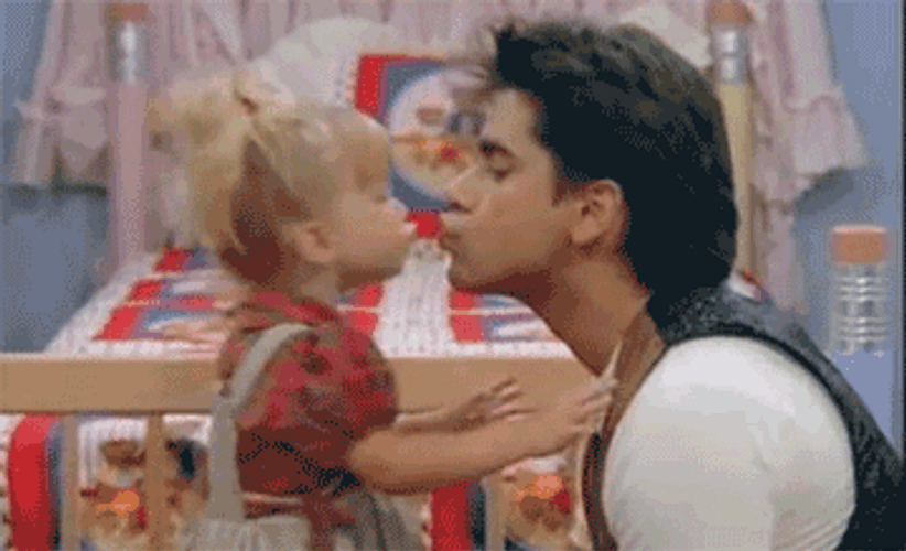 Full House Cute Love Kiss GIF