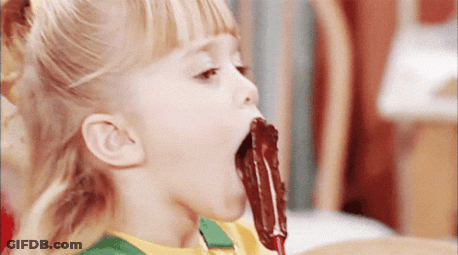 Full House Michelle Tanner Eating GIF