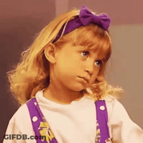 Full House Michelle Tanner Sad Face GIF