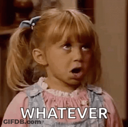 Full House Michelle Tanner Saying Whatever GIF