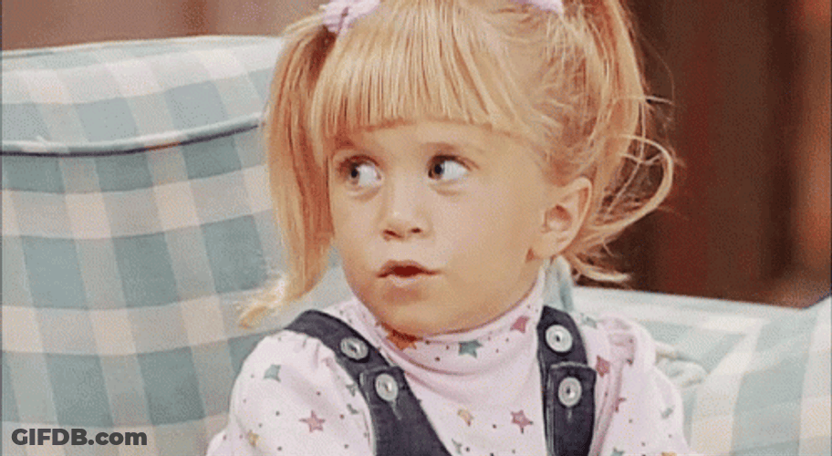 Full House Michelle Tanner Shock Expression GIF