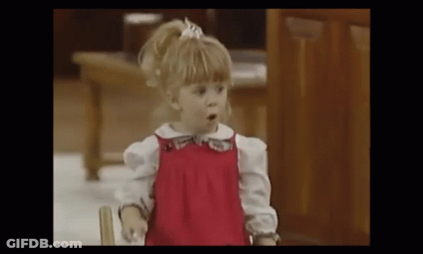 Full House Michelle Tanner Surprised Expression GIF