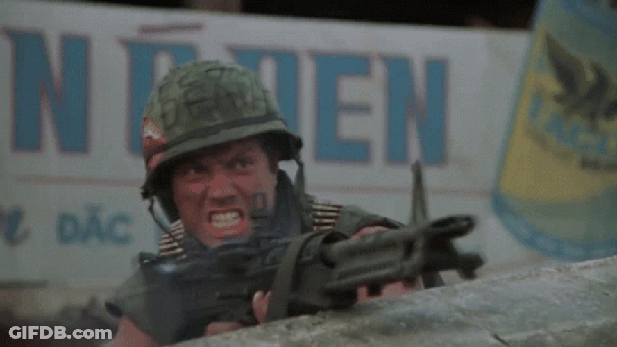 Full Metal Jacket Adam Baldwin Firing Gun GIF