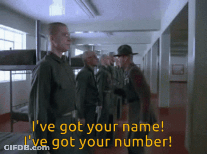 Full Metal Jacket Sgt Hartman Lee Emrey GIF
