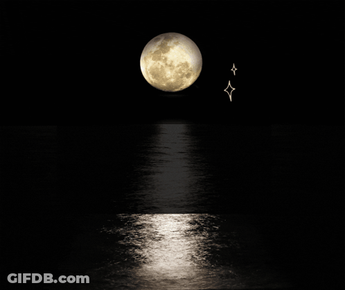 Full Moon Night Sky I Want To Rest My Head GIF