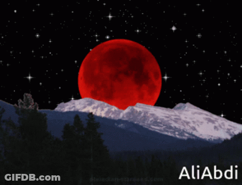 Full Moon Painting With Aliabdi GIF