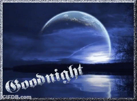 Full Moon Saying Goodnight GIF