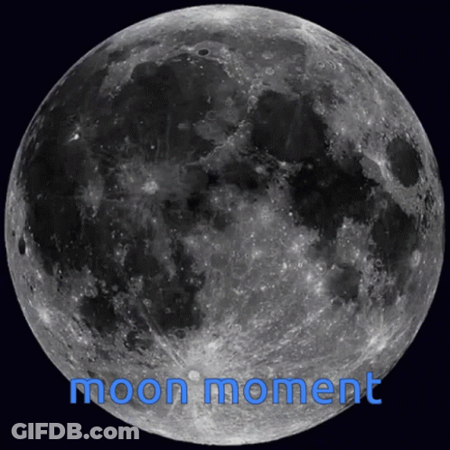 Full Moon Saying Moon Moment GIF