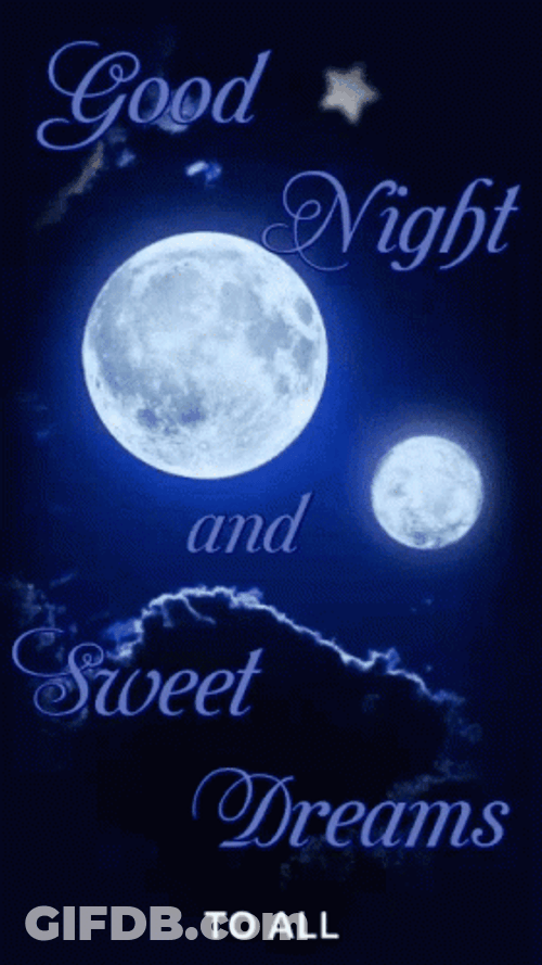Full Moon Sweet Dreams Buona Notte GIF