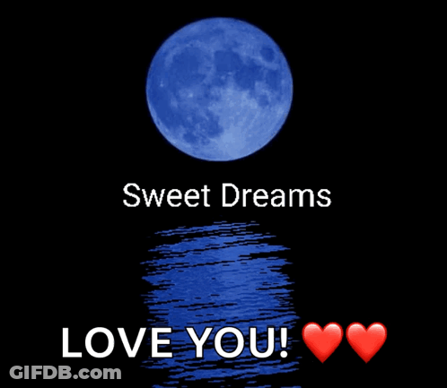 Full Moon Sweet Dreams Love You GIF