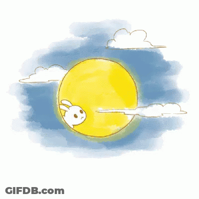 Full Moon With Clouds GIF