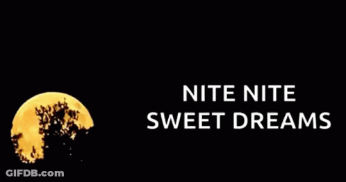 Full Moon With Nite Nite Sweet Dreams GIF