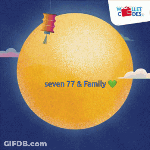 Full Moon With Seven 77 & Family GIF