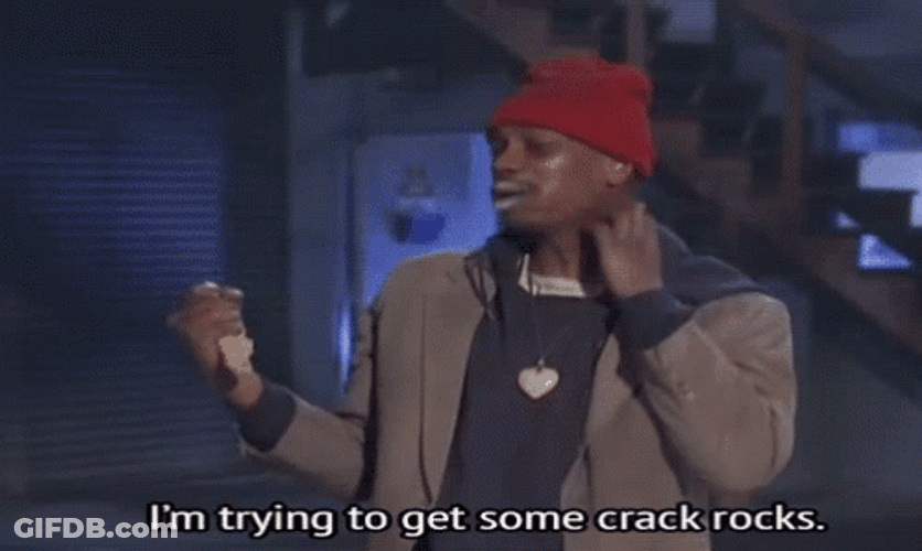 Full Mouth Talking Dave Chappelle Crack Meme GIF